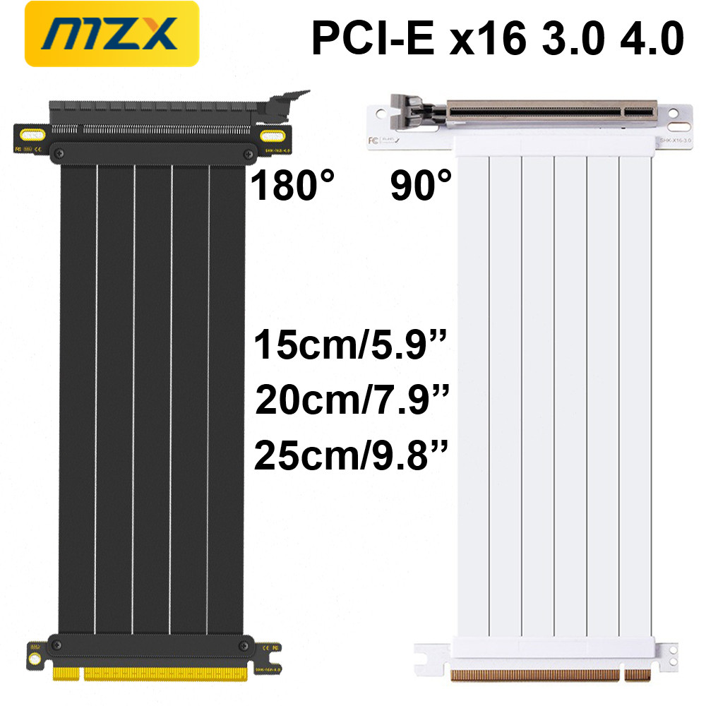 Itx Gpu Riser Pcie 4.0 16X - MZX-Câble Riser PCIE 4.0 3.0 16X,
