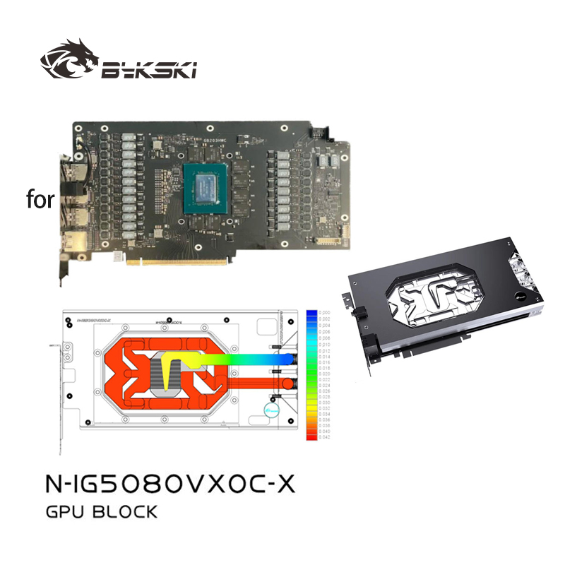 Rtx 5080 16Gb - Bykski N-IG5080VXOC-X bloc GPU utilisé pour