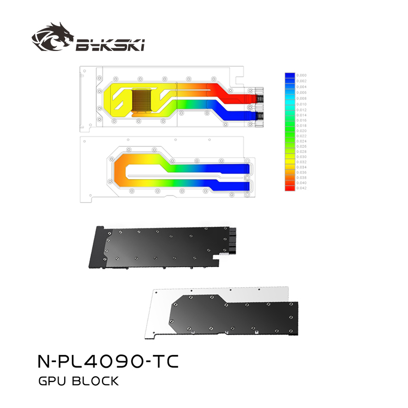 Rtx 4090 Water Block - Bykski N-PL4090-TC GPU bloc de plaque