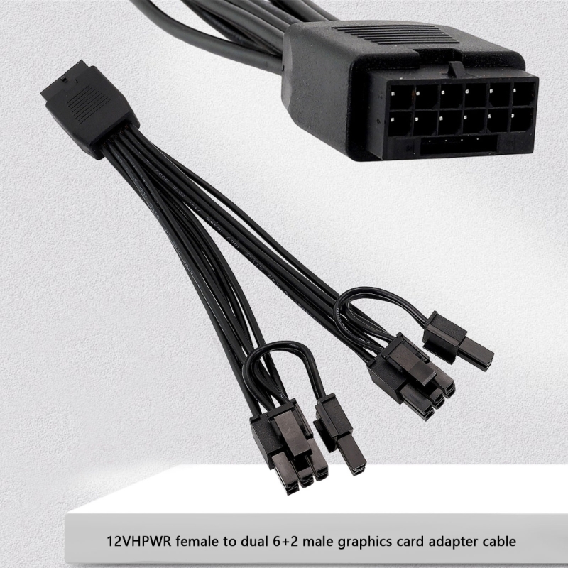 Dual 8Pin To 16Pin 12Vhpwr Cable - Câble d'alimentation GPU PCIe 16 broches