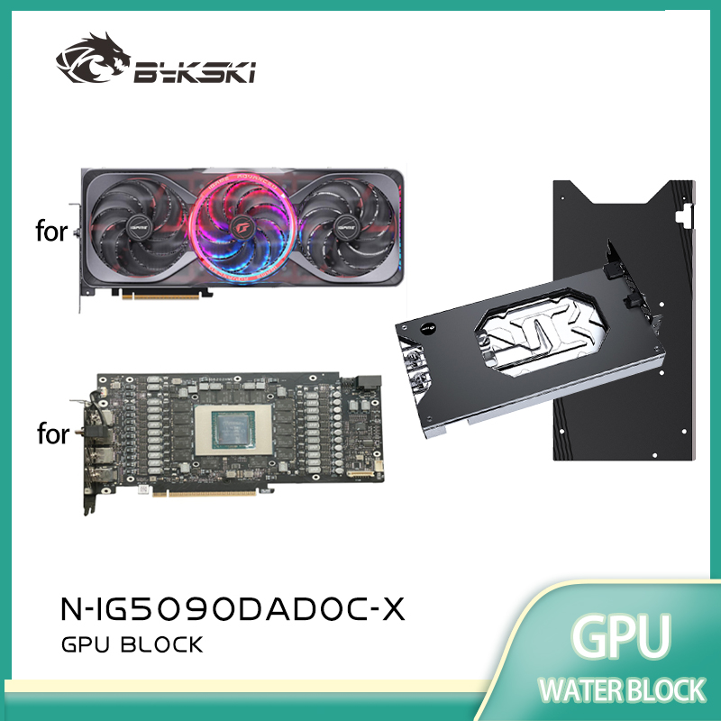Rtx 5090 32Gb - Bloc GPU Bykski pour carte graphique