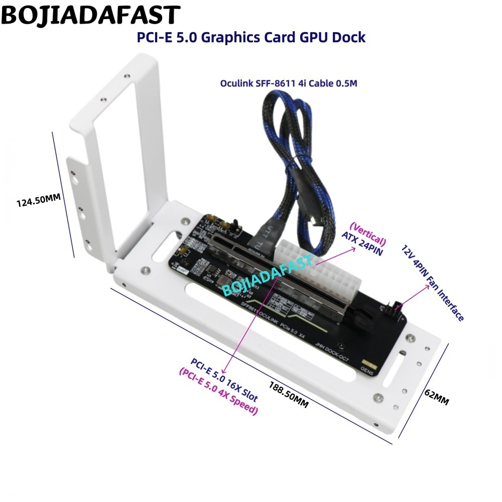 Pcie 5.0 Gpu Riser Cable - Carte adaptateur PCI-E 5.0 16X GEN5