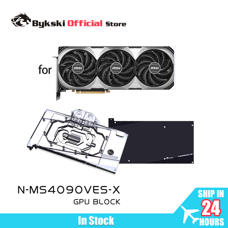 Rtx 4090 Water Block - Bloc GPU Bykski N-MS4090VES-X pour carte