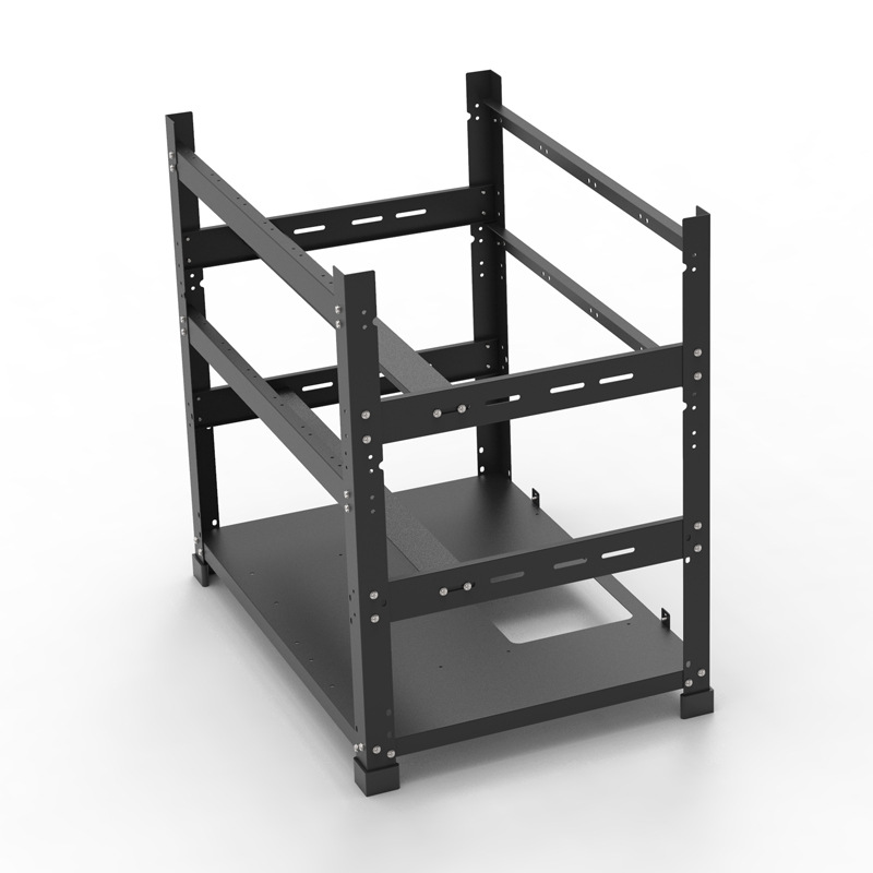 Gpu Mining Rig Frame 8 Gpu - Boîtier GPU à cadre ouvert personnalisé,