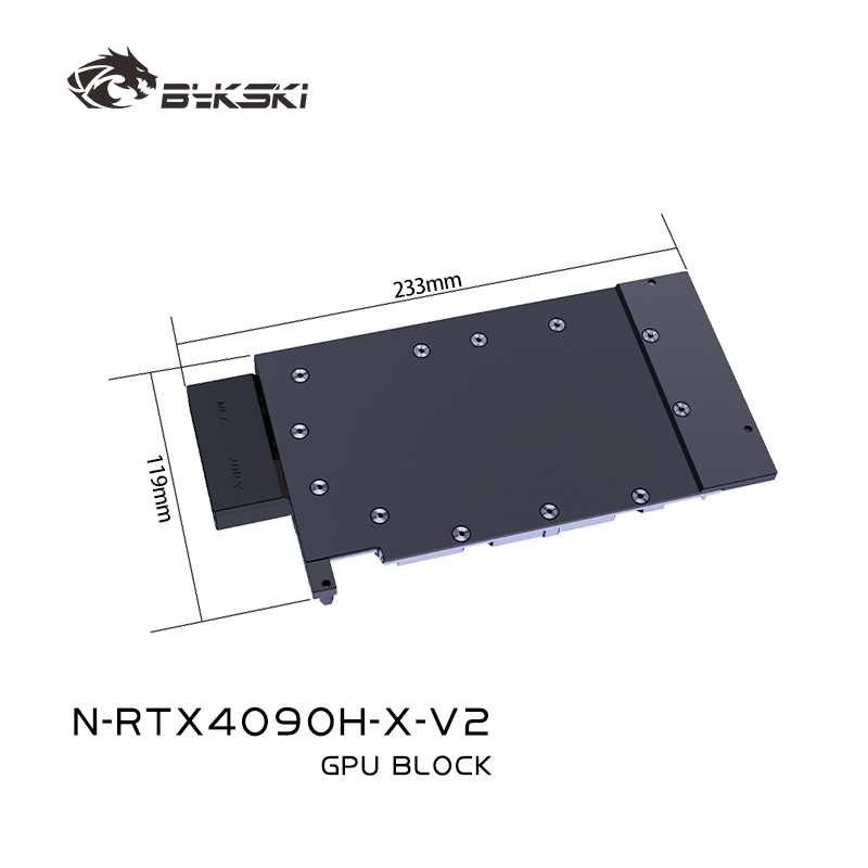 Rtx 4090 Water Block - Bloc GPU Bykski pour carte vidéo