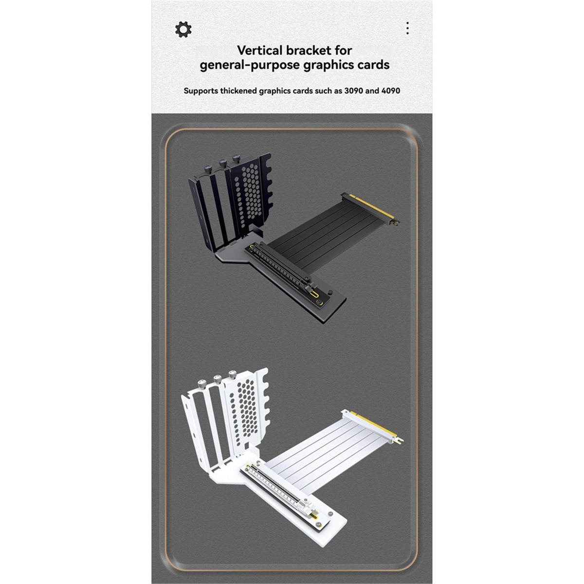 Support de carte graphique GPU - Pcie 5.0 Gpu Riser Cable avis et prix