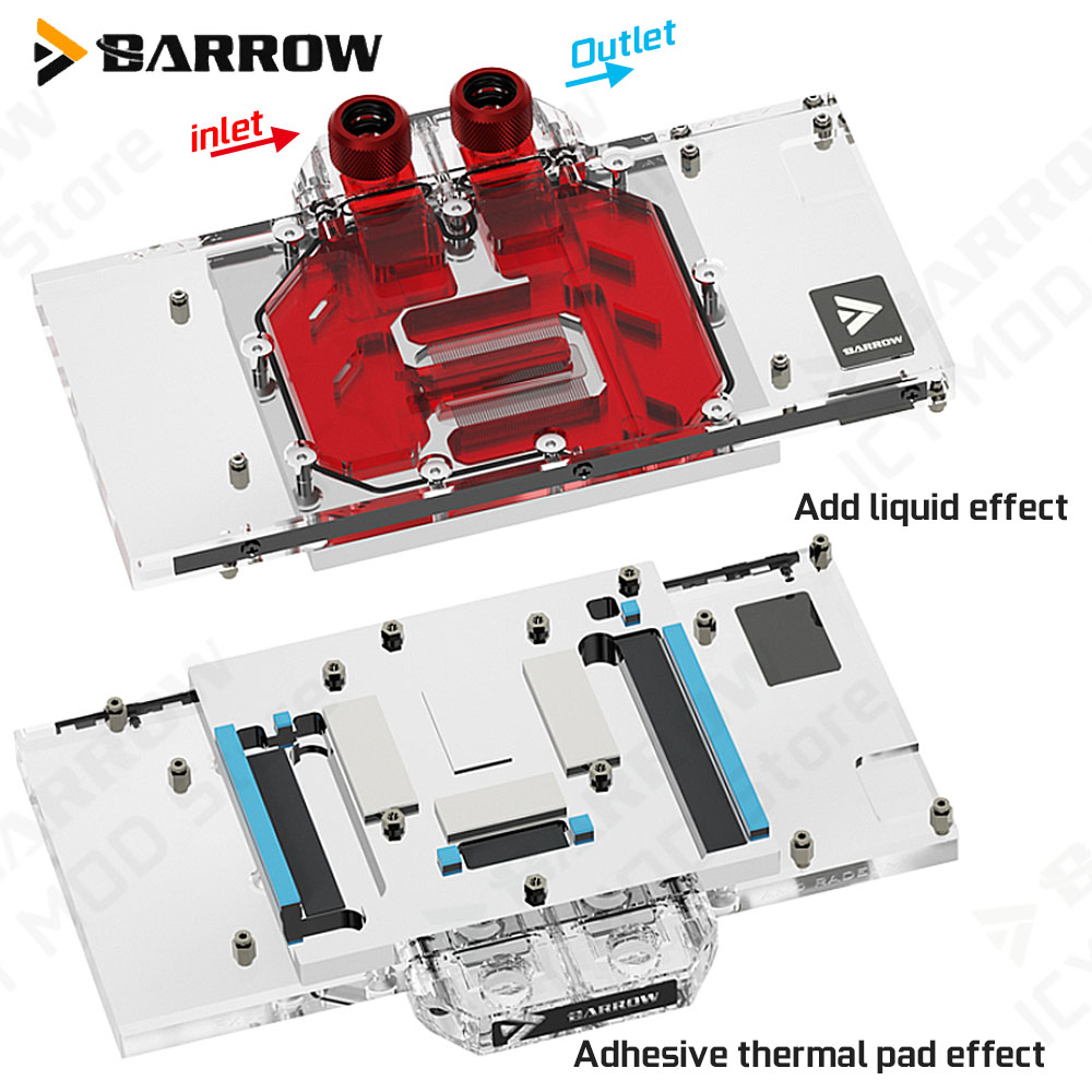 Barrow carte graphique bloc de - Rx 9070 16Gb avis et prix