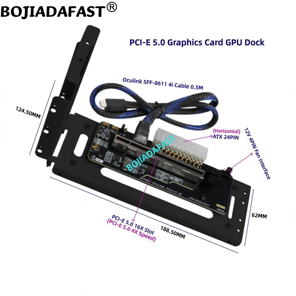 Carte adaptateur PCI-E 5.0 16X - Pcie 5.0 Gpu Riser Cable avis et prix