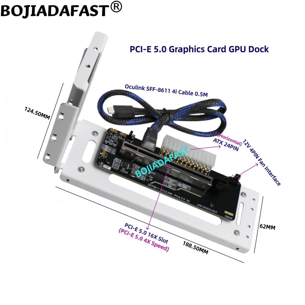 Carte adaptateur PCI-E 5.0 16X - Pcie 5.0 Gpu Riser Cable avis et prix