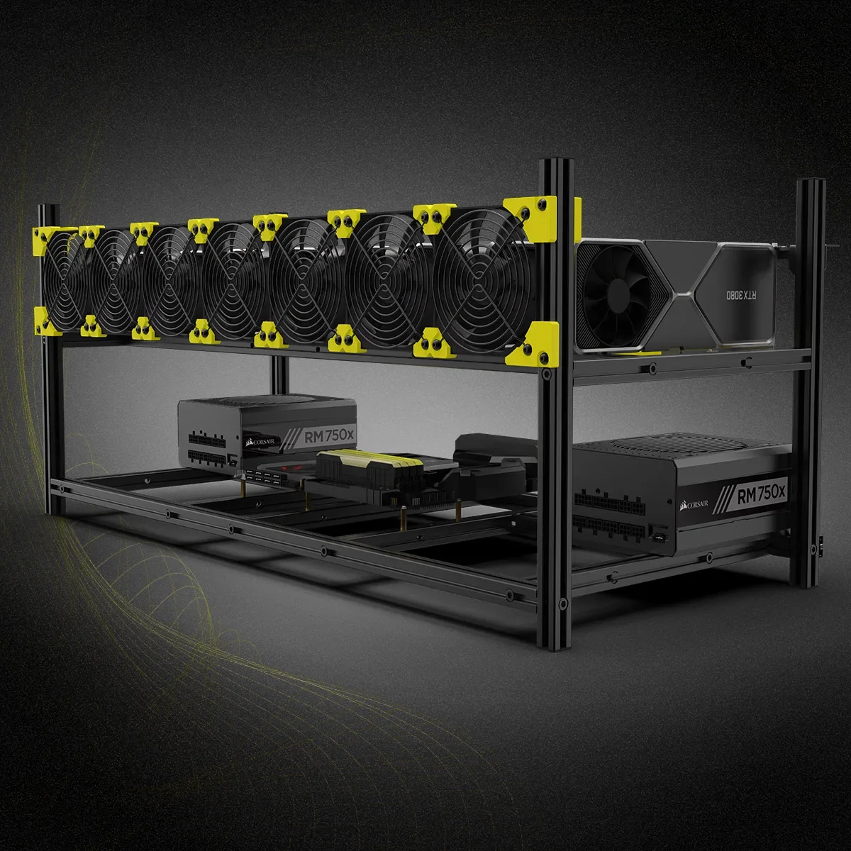 1 unité de châssis de minage e - Gpu Mining Rig Frame 8 Gpu avis et prix