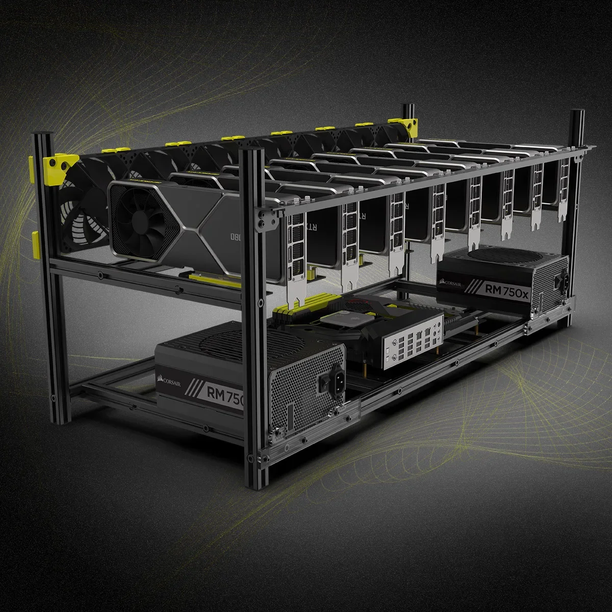 1 unité de châssis de minage e - Gpu Mining Rig Frame 8 Gpu avis et prix