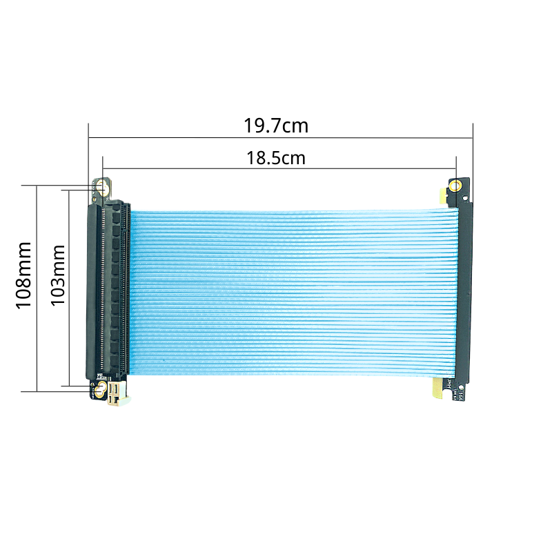 Câble de montage vertical bleu - Itx Gpu Riser Pcie 4.0 16X avis et prix