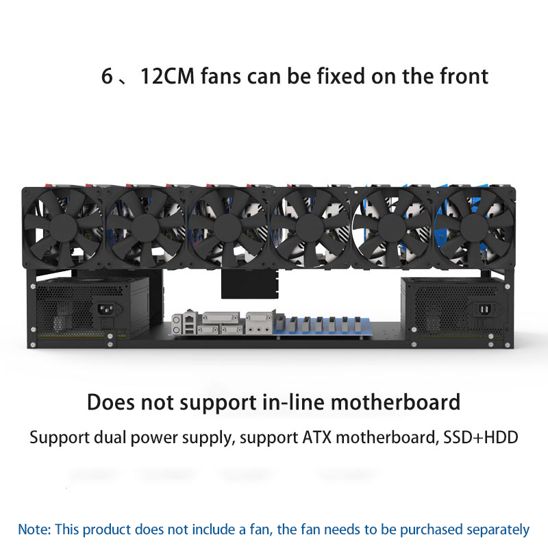 Support de carte graphique 6/8 - Gpu Mining Rig Frame 8 Gpu avis et prix