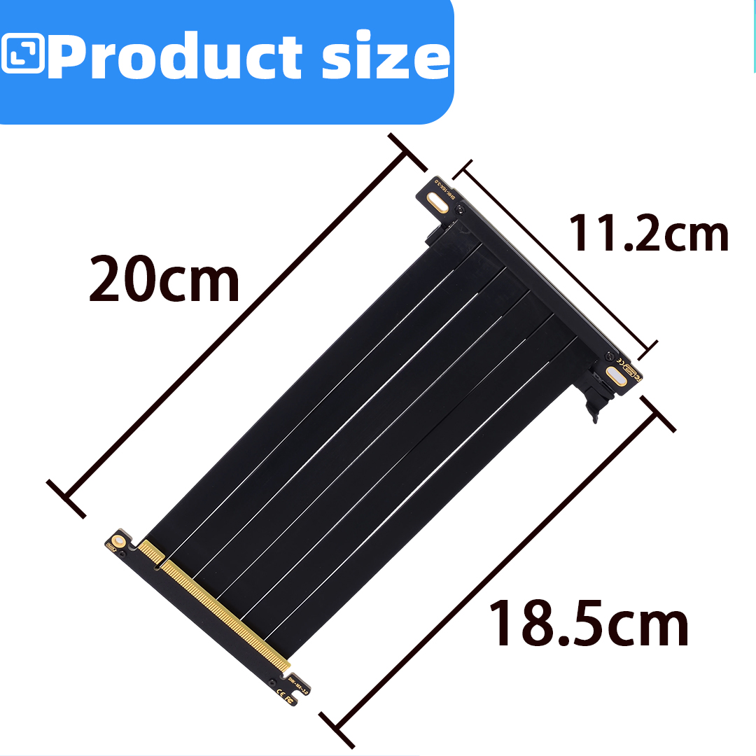 Câble Riser PCIE 3.0 X16 Doubl - Pcie 5.0 Gpu Riser Cable avis et prix