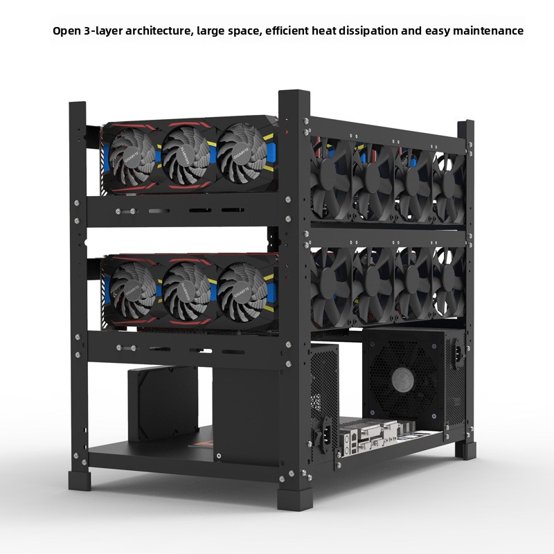 Boîtier GPU à cadre ouvert per - Gpu Mining Rig Frame 8 Gpu avis et prix