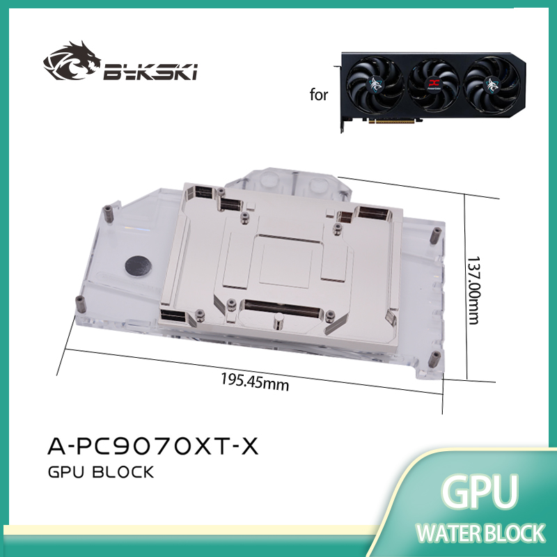 Bykski A-PC9070XT-X bloc GPU u - Rx 9070 Xt avis et prix